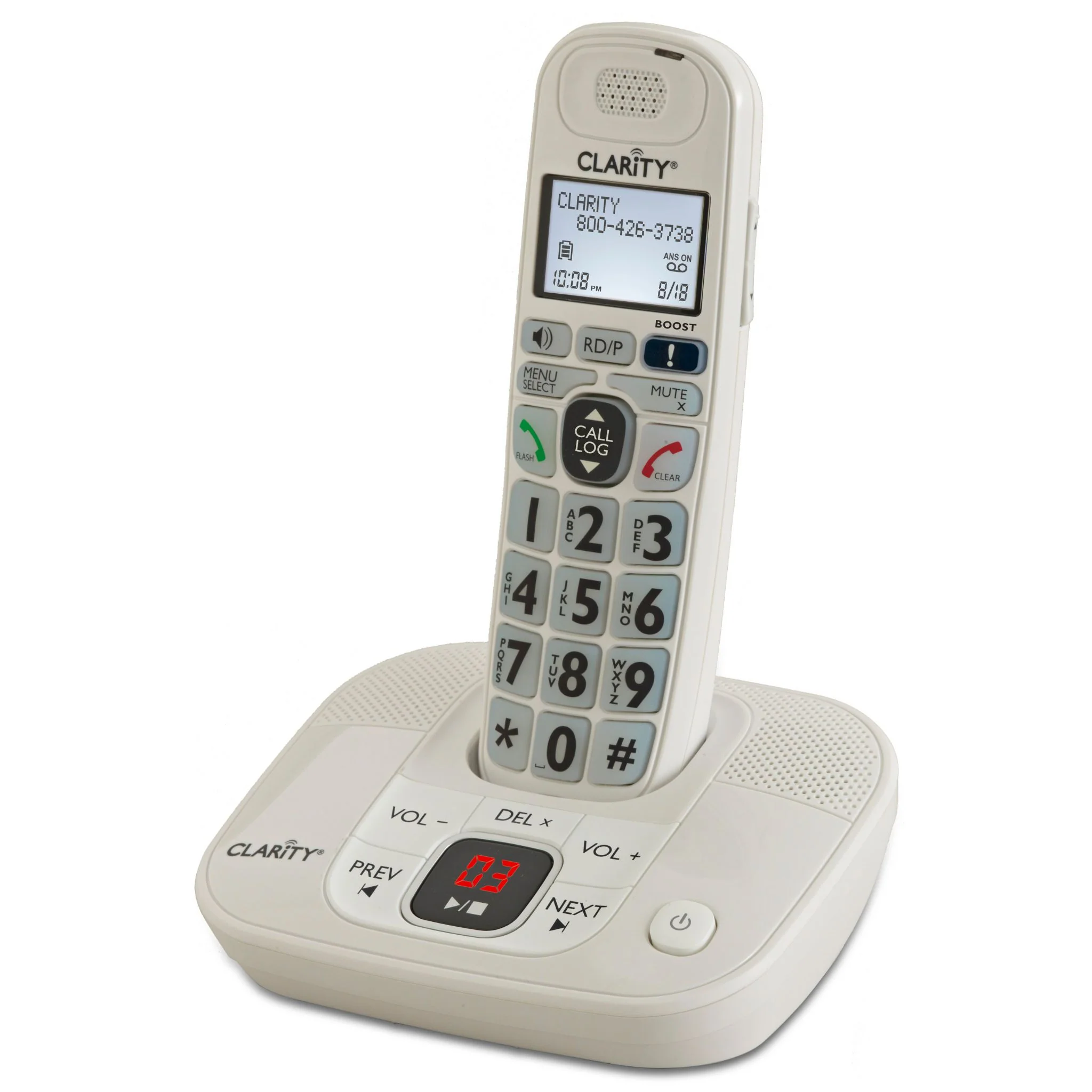 Clarity D714 Amplified Cordless Phone with Answering Machine - Image 2