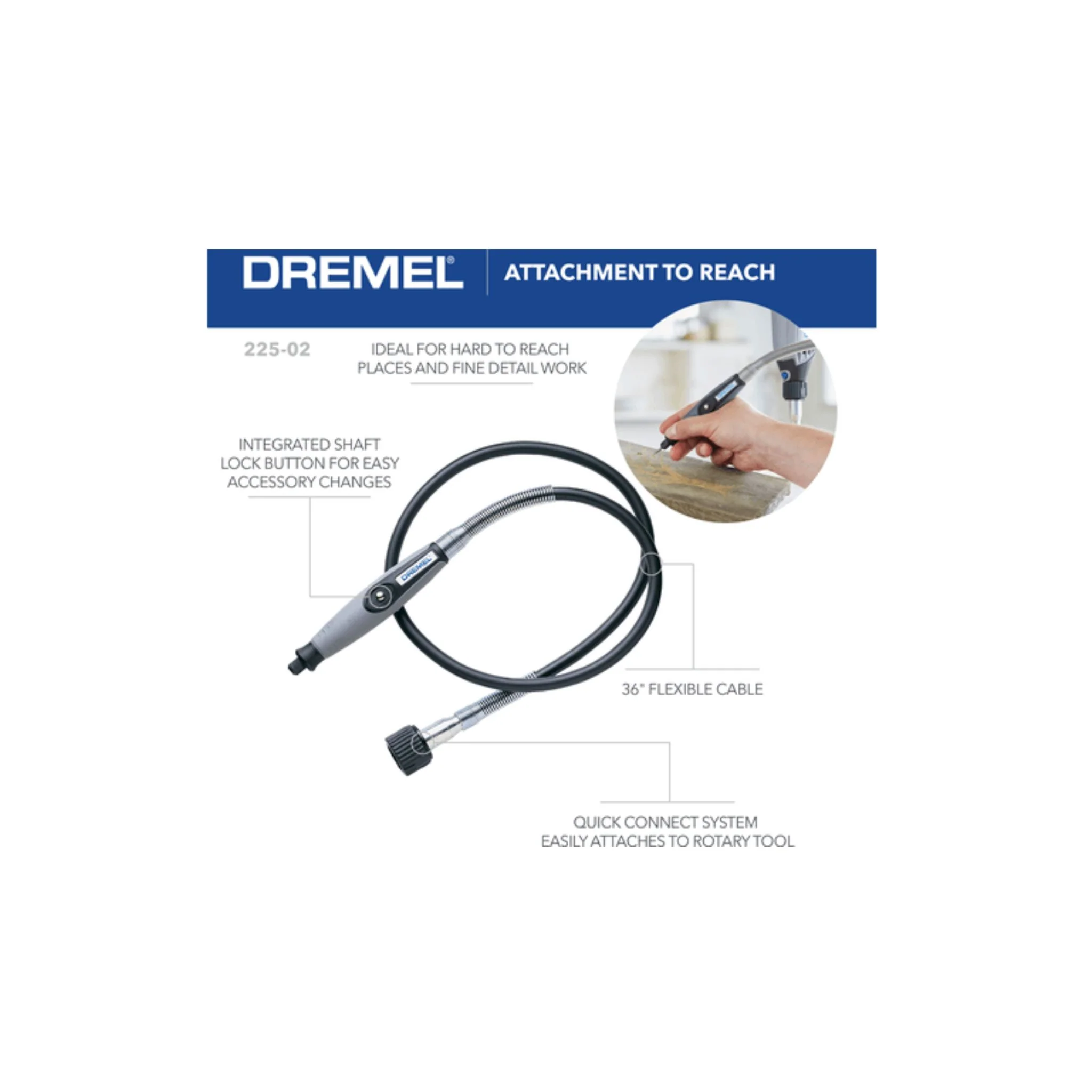 Dremel 225-02 Flex Shaft Attachment - Image 3