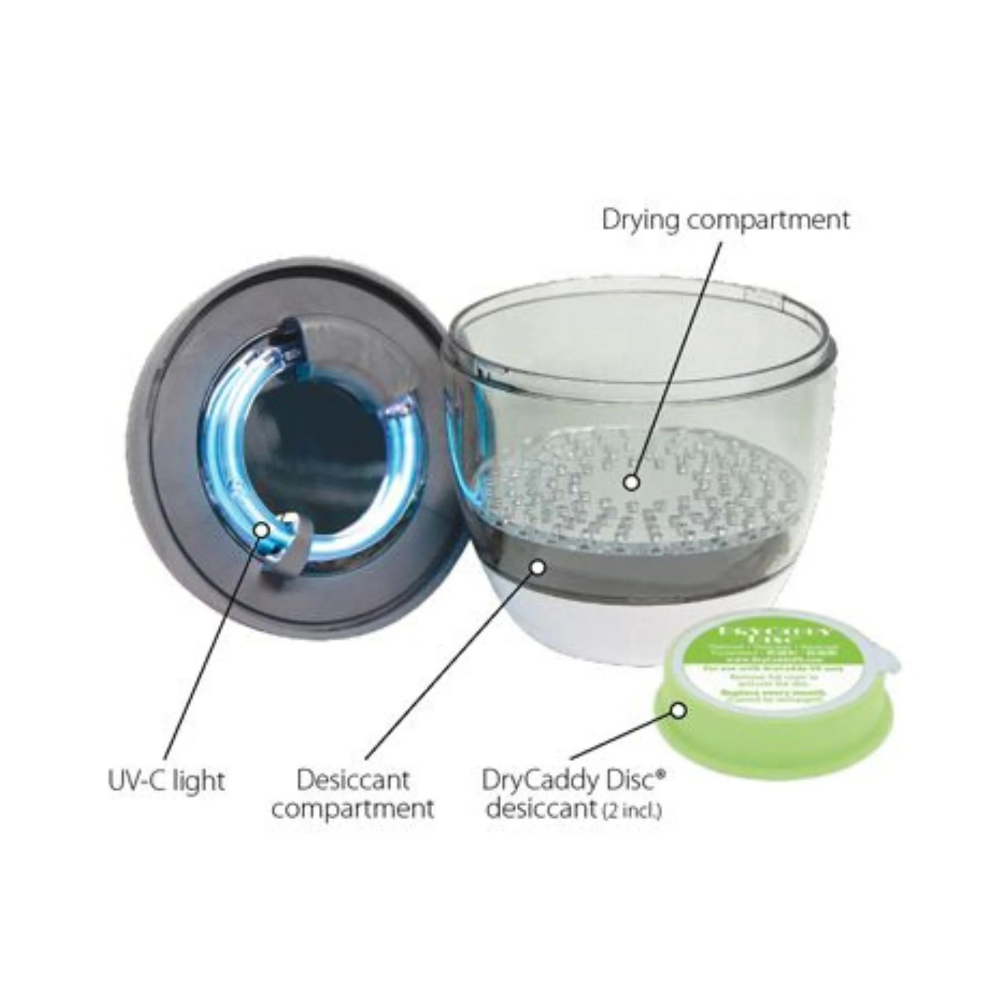 DryCaddy UV Hearing Aid Dryer - Image 3