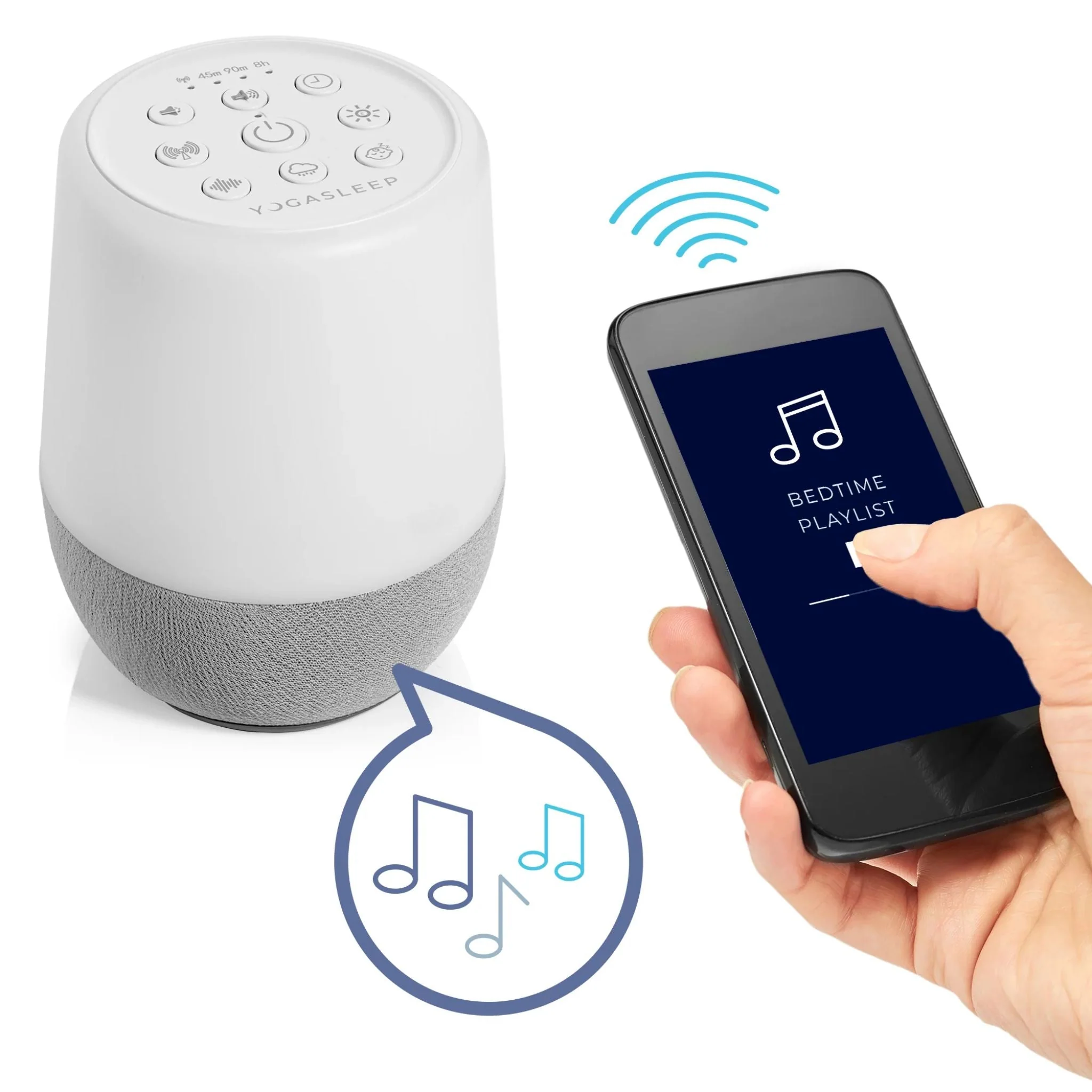 Duet+ White Noise Machine with Night Light and Wireless Speaker - TAA Version - Image 4