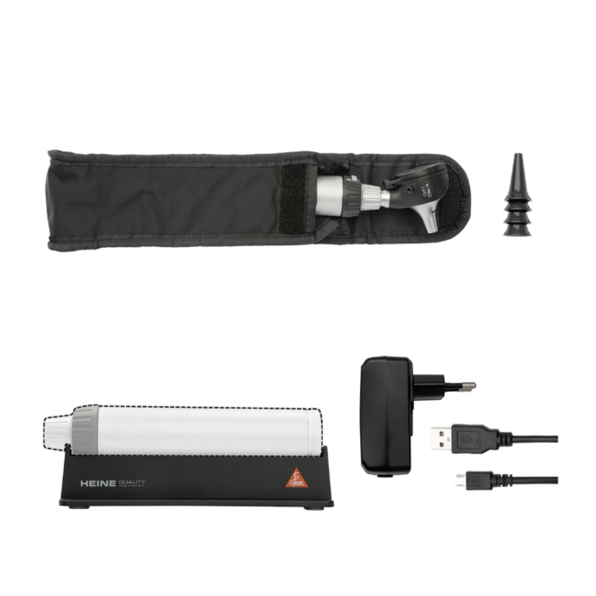 HEINE K180 LED FO Otoscope with BETA4 USB Handle - B-181.28.388 - Image 5