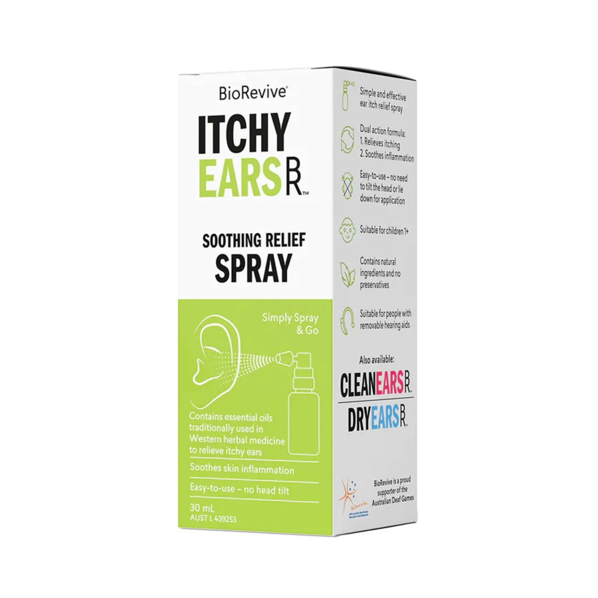 ItchyEars Soothing Relief Spray - 30mL - Image 3