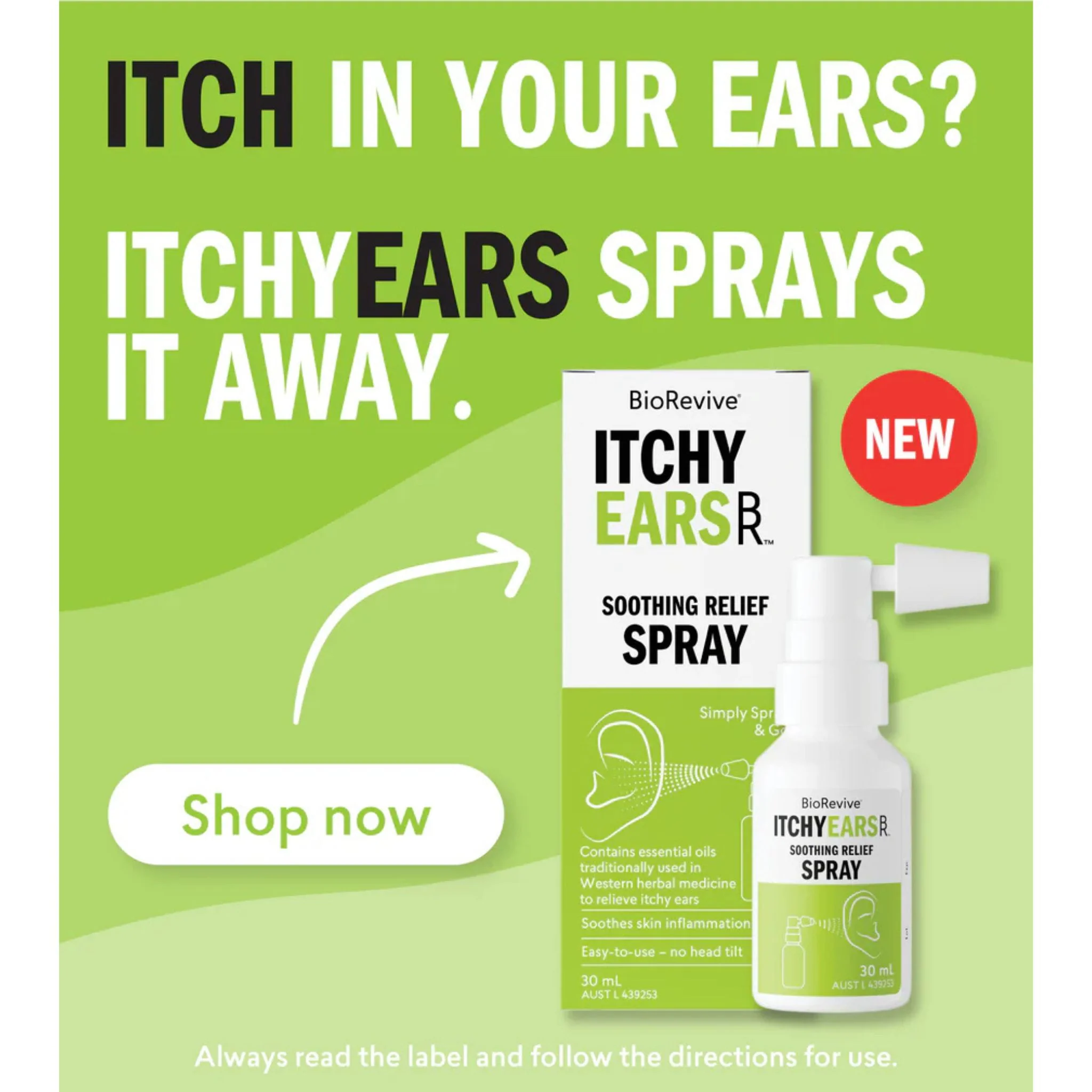 ItchyEars Soothing Relief Spray - 30mL - Image 4