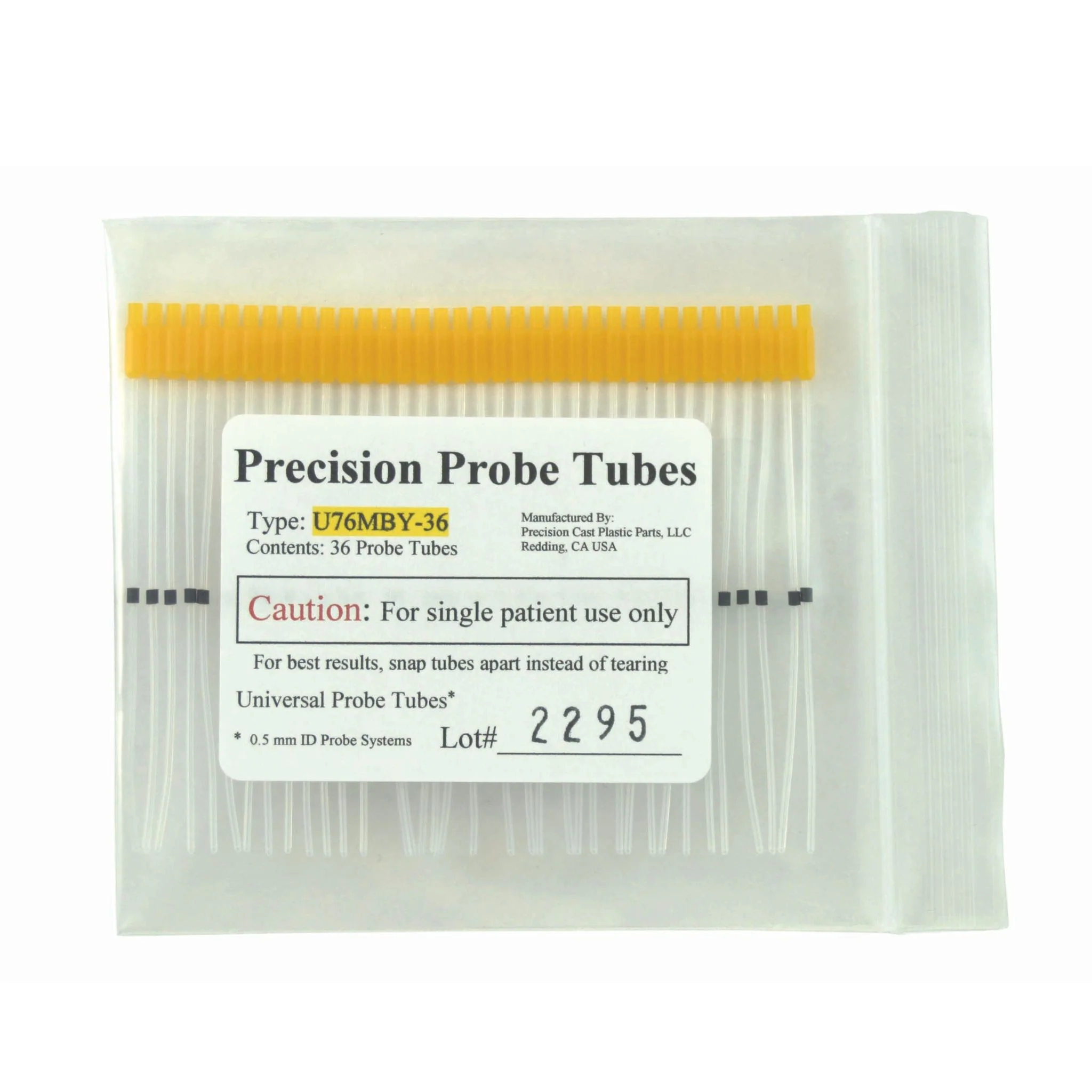 Universal Precision Yellow Probe Tubes - Image 2