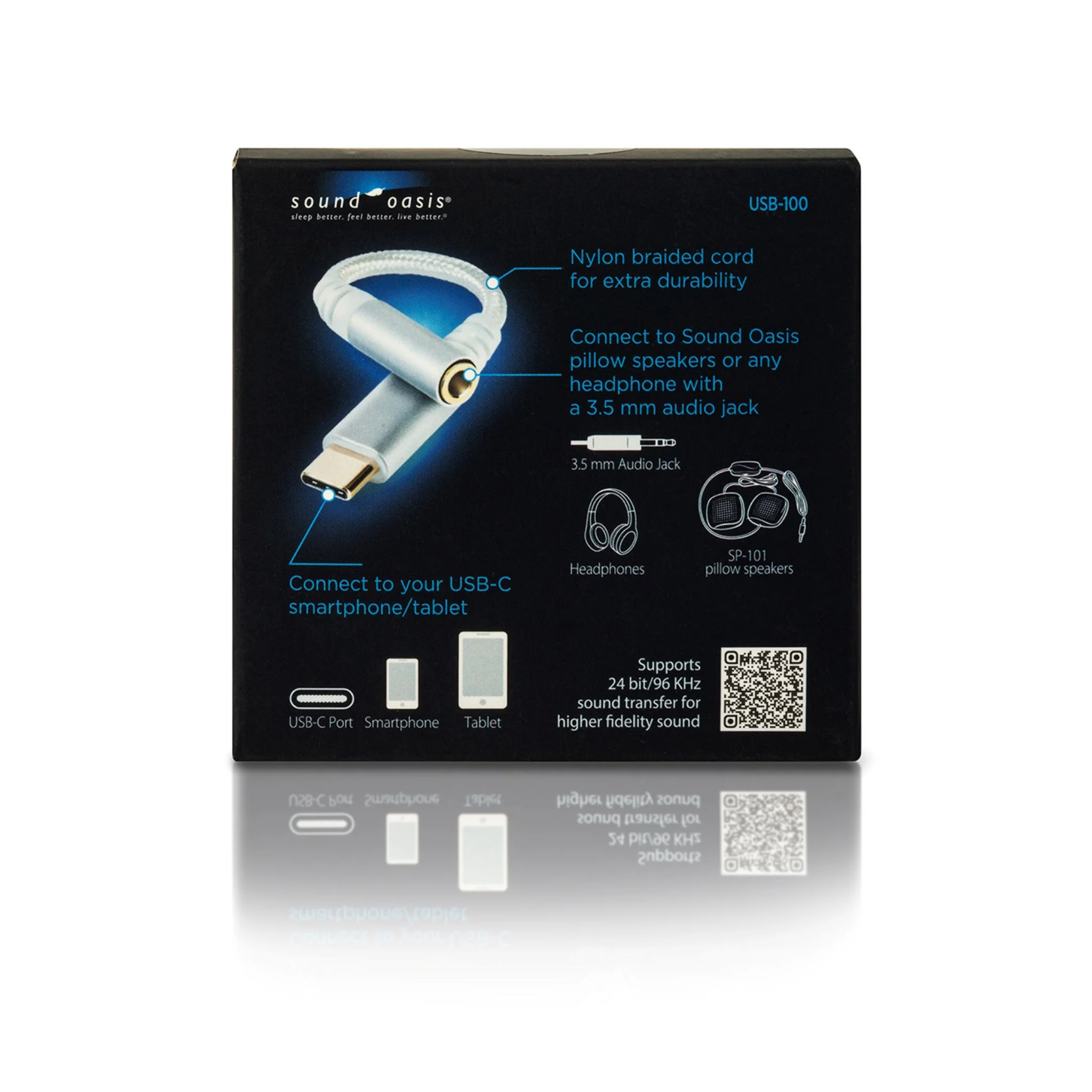 USB-C to 3.5 mm Headphone Jack Adapter USB-100 - Image 3