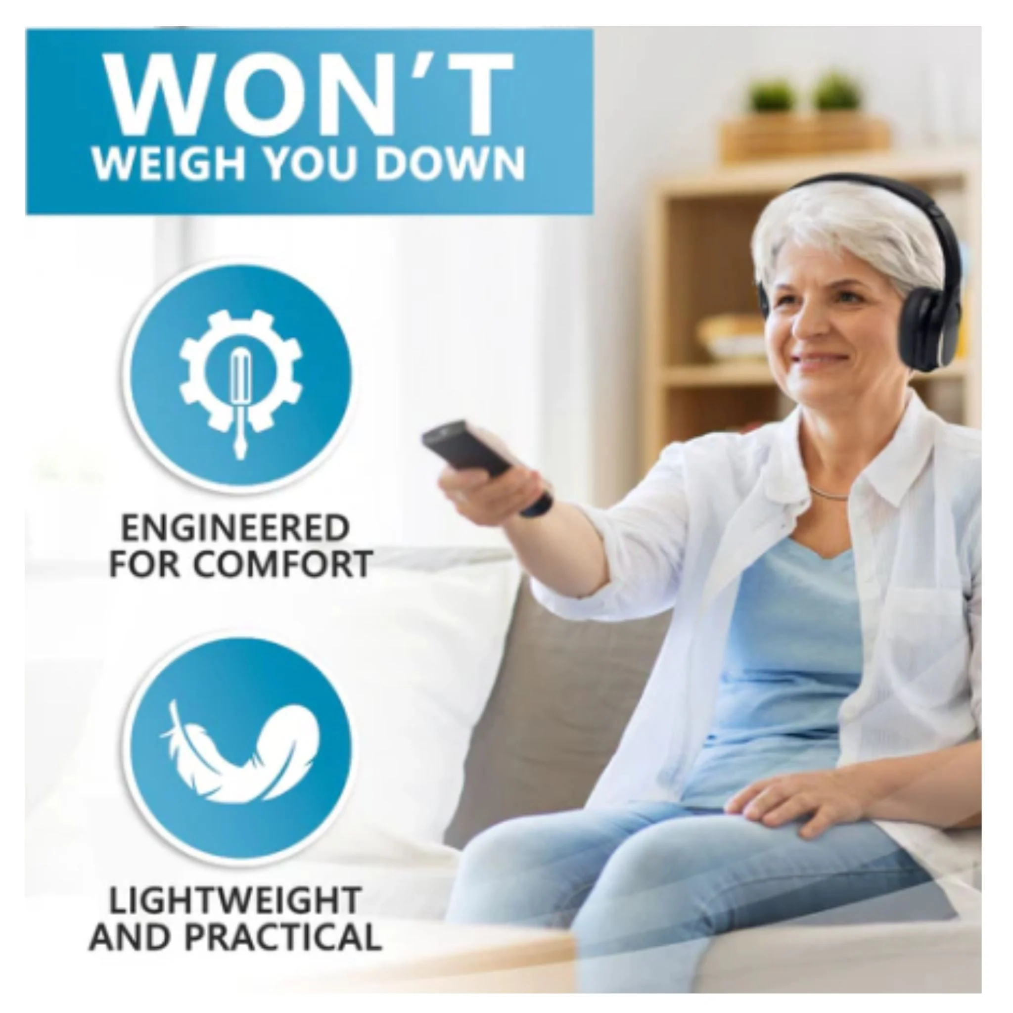 Voice Enhancing TV Headphones - Image 8